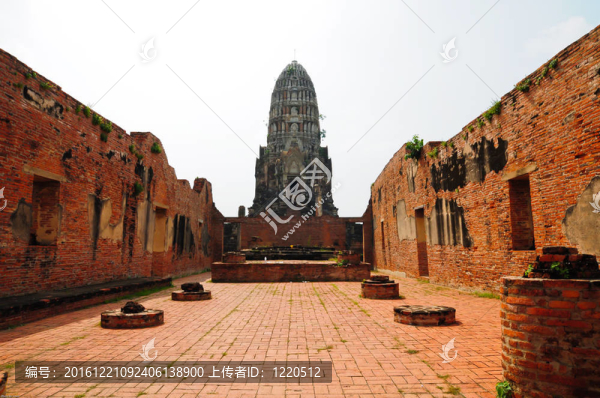 在泰國ayutthay歷史公園