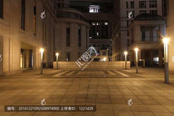 都市風(fēng)光夜景大面積地面