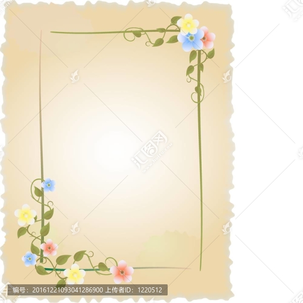 舊貨框架與鮮花