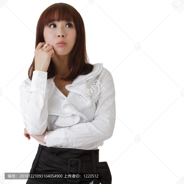 困惑的女商人
