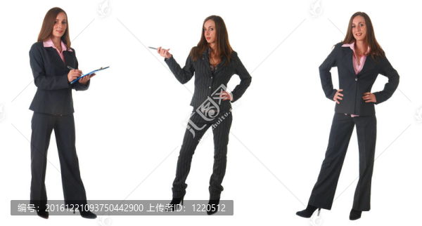 美麗的黑發(fā)女商人