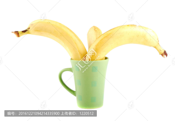 杯子里的黃香蕉