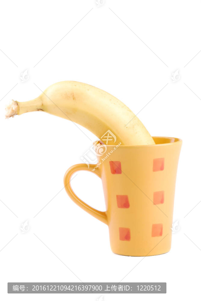 杯子里的黃香蕉