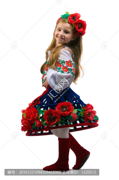 白人背景的少女