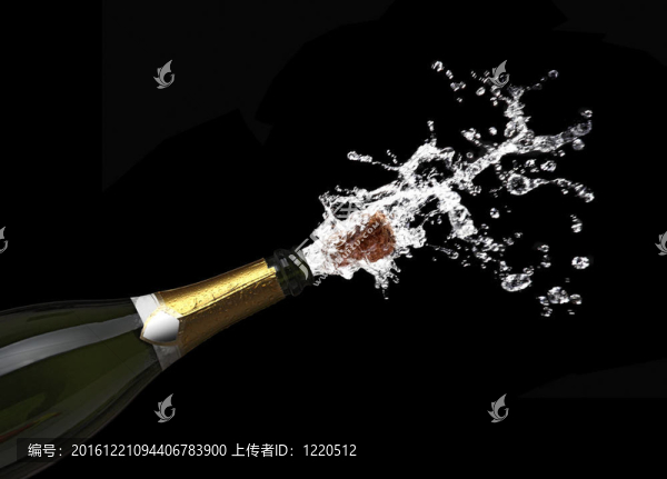 彈出的香檳酒的軟木塞