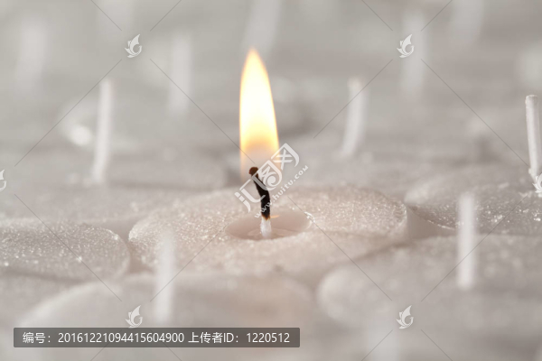 教堂/茶蠟燭特寫