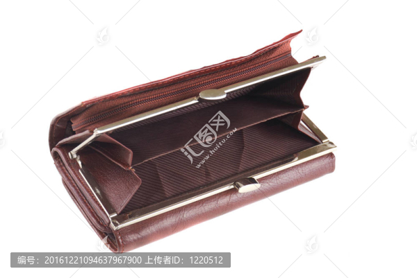 棕色皮革錢包