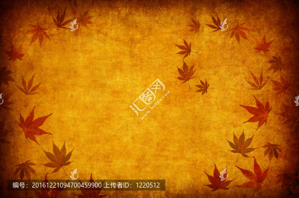 摘要垃圾秋天背景的葉子