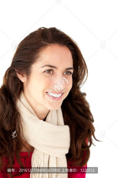 微笑的戴頭巾的西班牙女人