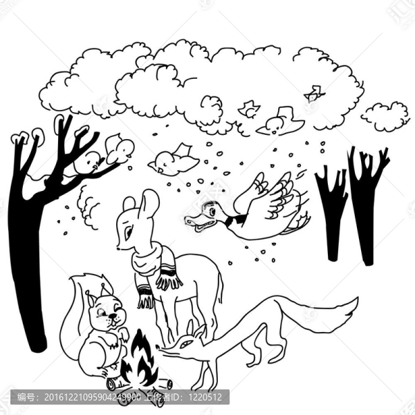 動(dòng)物在火