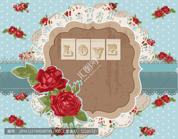 剪貼簿的設(shè)計(jì)元素復(fù)古Flowers,Scrapbook,Page