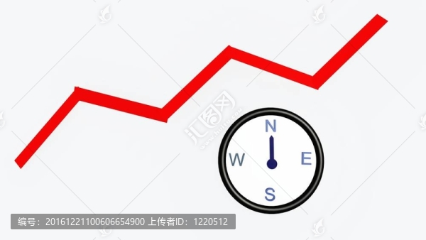 帶線圖或圖表的羅盤