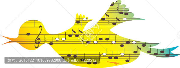 鳥(niǎo)；音樂(lè)符號(hào)