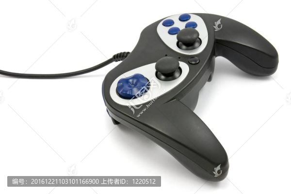 黑色視頻游戲控制器