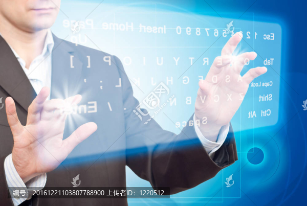 手推觸摸屏上的按鈕