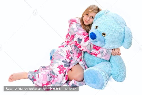 女孩的泰迪熊