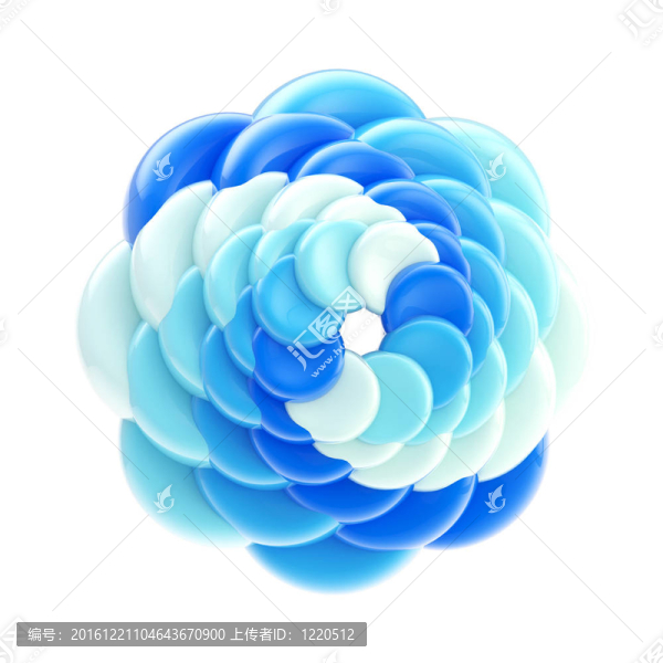 抽象設計圓的會徽模板