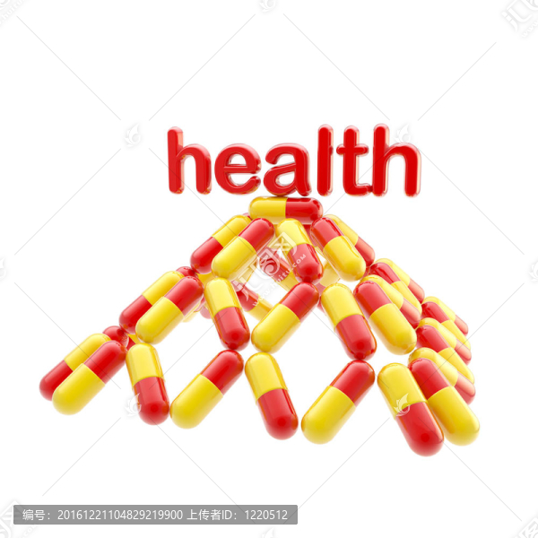 在丸金字塔頂部的健康
