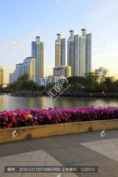 夜晚俯瞰城市。