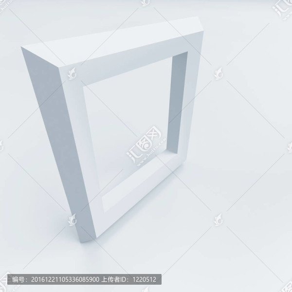 白光背景下的方形邊框