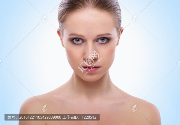 美麗的臉健康的女孩