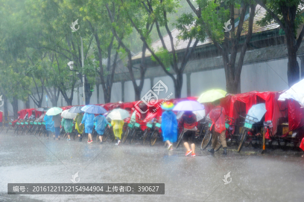 城市雨景