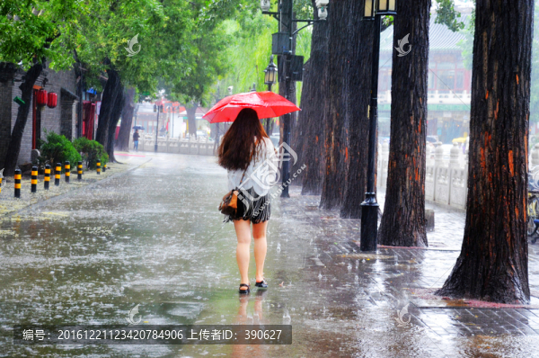 城市雨景