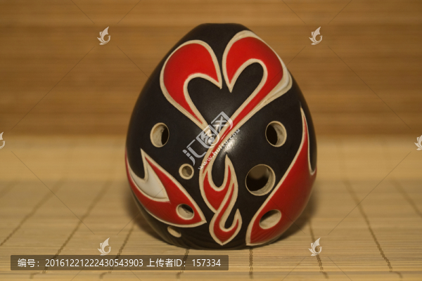 臉譜陶藝樂器,塤