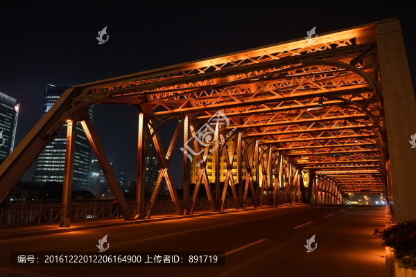 外白渡橋夜景,鋼結(jié)構(gòu)