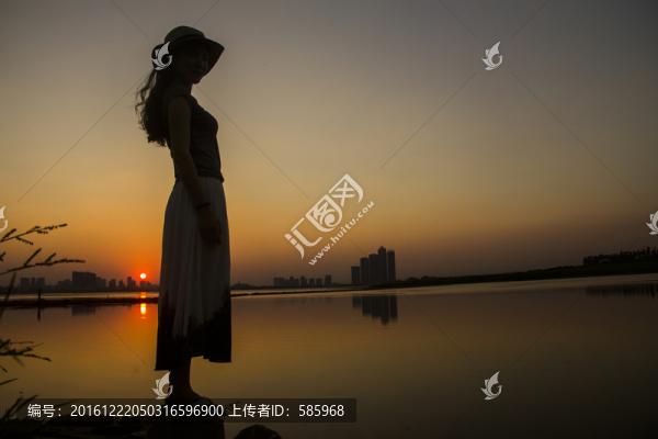 松雅湖景點(diǎn)夕陽