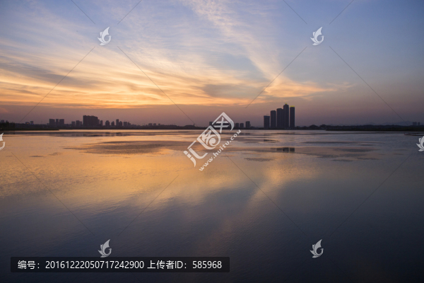 松雅湖景點(diǎn)晚霞