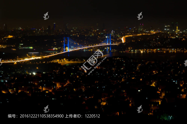 博斯普魯斯海峽大橋坎利卡山從伊斯坦布爾