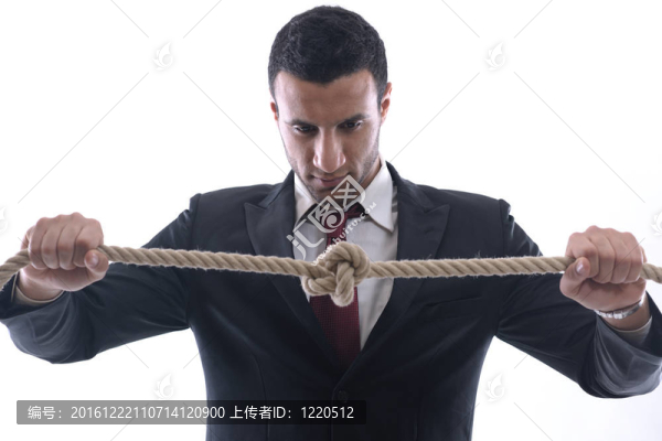 商人用繩子