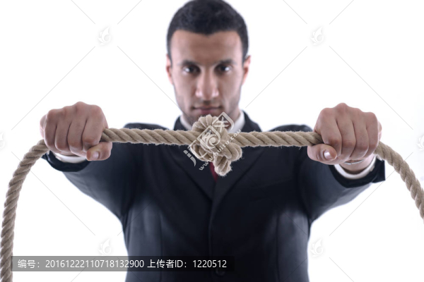 商人用繩子