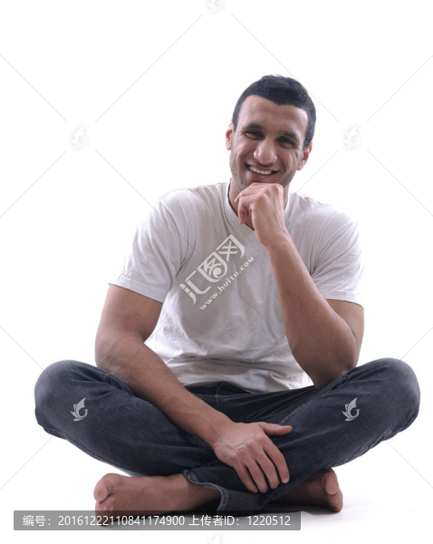 輕松年輕人肖像