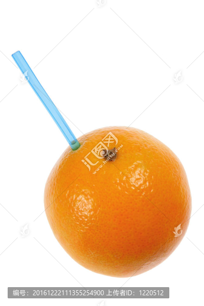 橙色與Drinking,Straw
