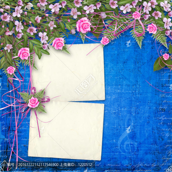 紙和花的美麗bouq寫作背景