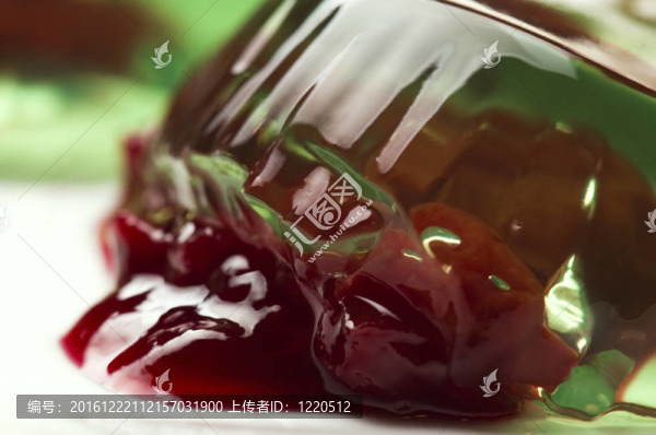 果醬和酸奶油果凍
