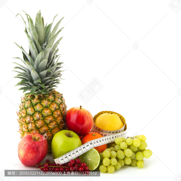 水果靜物帶卷尺