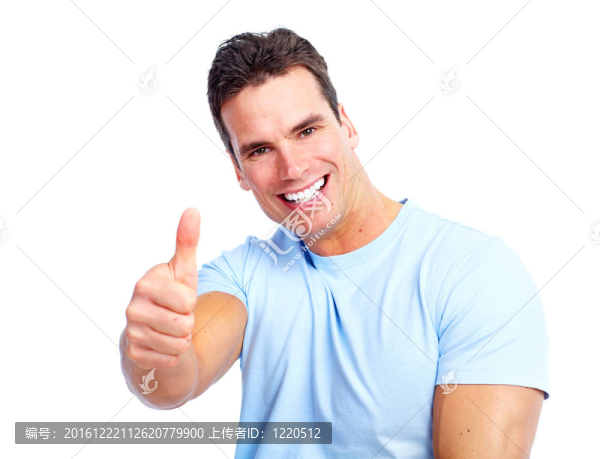 快樂微笑的人。