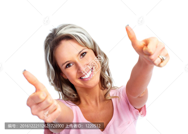 年輕快樂(lè)的女人。