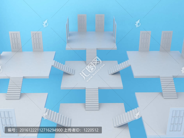 白色梯門