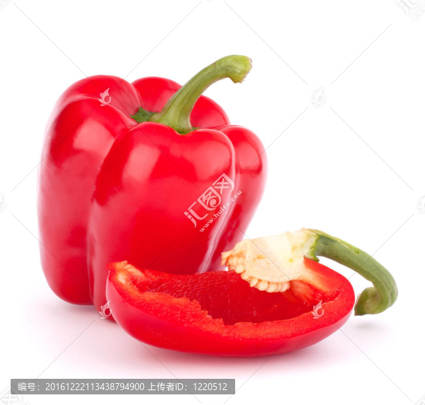 白底紅辣椒