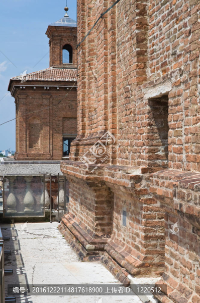 埃斯騰斯城堡。Ferrara。Emilia,Romagna。意大利.