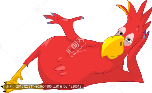 有趣的鸚鵡。放松.
