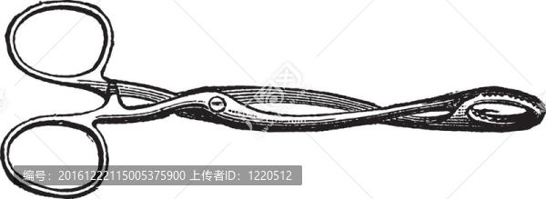 圖84。舌鉗或鉗子；復(fù)古雕刻。