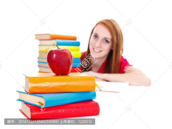 女孩學習