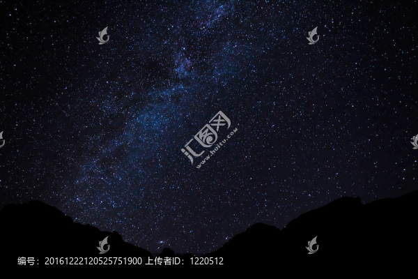 夜空中的星星；銀河系