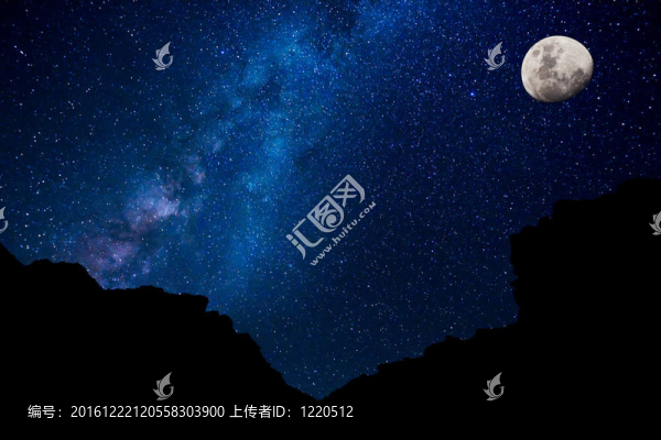 夜空中的星星；銀河系
