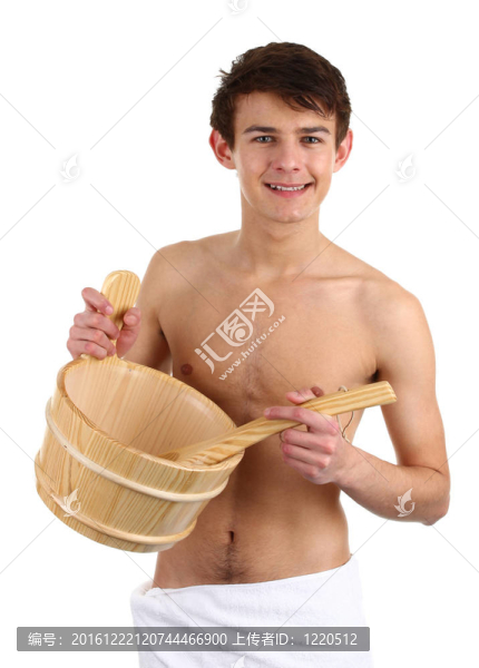 毛巾桑拿男
